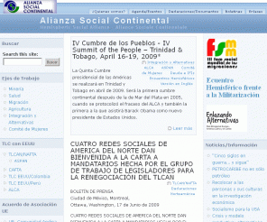 asc-hsa.org: Alianza Social Continental | Hemispheric Social Alliance - Aliance Sociale Continentale
