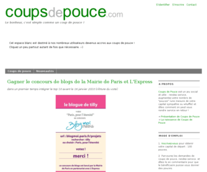 coupsdepouce.com: Coups de Pouce
Le bonheur, c'est simple comme un coup de pouce !