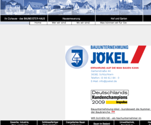 joekel.com: Bauunternehmung JÖKEL
Joomla! - dynamische Portal-Engine und Content-Management-System