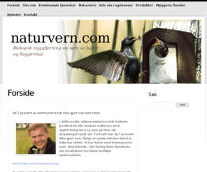 naturvern.com: Naturvern
Effektiv og naturlig fjerning av mygg ved hjelp av flaggermus og spesielle fuglearter. Vi leverer og setter opp flaggermuskasser og spesifike fuglekasser for disse artene.