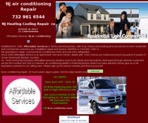 nj-heating-cooling.com: New Jersey nj air conditioning repair
NJ Air Conditioning Repair  we repair all make and model we open Sunday and Saturday