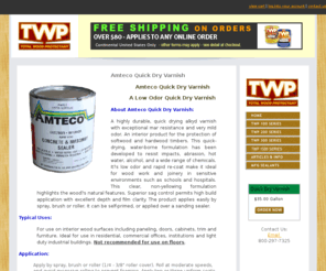 quickdryvarnish.com: Amteco Quick Dry Varnish
Amteco Quick Dry Varnish | Amteco Low Odor Quick Dry Varnish
