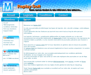 replaysoft.net: Replay-Soft - Le site référence pour vos logiciels, astuces, composants additionnels...
Replay-Soft - Le site référence pour vos logiciels, astuces, composants additionnels - Hack, Piratage, Contre-Attaque, Sécurité - Trouvez tout ce dont vous avez besoin