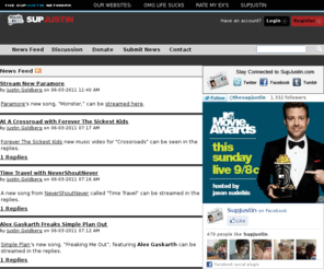 supjustin.com: News Feed
Exclusive music news, interviews, photos, contests, and more.