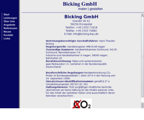 bicking.org: Bicking Bau GmbH
Maler Bicking Ennepetal