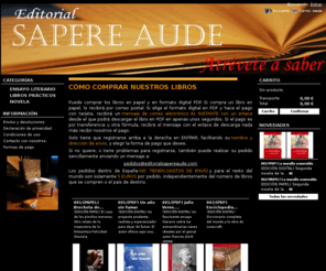 editorialsapereaude.com: EDITORIAL SAPERE AUDE
Shop powered by PrestaShop