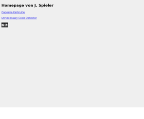 jspieler.com: JSpieler
Homepage von J. Spieler