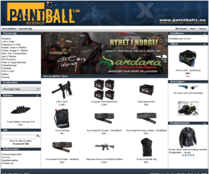 paintballx.no: PaintballX.no - Paintball netbutikk med gunstige priser og god service.
PaintballX.no leverer det meste innen paintball til hele norge. Vi har konkurransedyktige priser og god service. Vi fører alt fra Empire, Sandana, Planet Eclipse, Vents, V-force, Draxxus, thomahawk, proto, dye, Invert med mer!