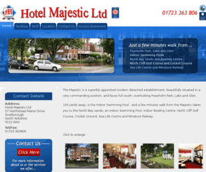 hotelmajestic.co.uk: Accommodation in Scarborough : Hotel Majestic Ltd
Accommodation in Scarborough - come to Hotel Majestic Ltd for a bed and breakfast in Scarborough.