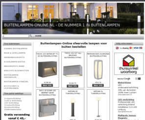 buitenlampen-online.nl: - Buitenlampen online - de nummer 1 in buitenlampen!
De online professionals in buitenlampen. Online eenvoudig buitenlampen bestellen tegen aantrekkelijke korting en snelle levering De online professionals in buitenlampen. Online eenvoudig buitenlampen bestellen tegen aantrekkelijke korting en snelle levering