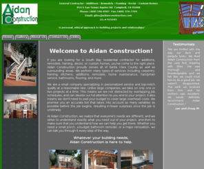 aidanconstruction.com: General Contractor, Additions, Remodels, Framing, Decks, Custom Homes - Aidan Construction - Home Page
Whatever your building needs,Aidan Construction is here to help.