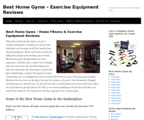 besthomegyms.org: Best Home Gyms - Home Exercise Gym Fitness Equipment Reviews
What are the best home gyms? Our extensive reviews helps you discover which models of home gym equipment and machines are the best. Cheapest Prices online!