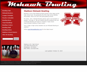 mohawkbowling.com: Madison Mohawks Bowling Team
Madison Mohawks Bowling Official Site