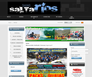 saltarios.es: Kayak mar, Venta piraguas, Venta kayak: www.saltarios.es., Venta de Kayaks, Piraguas y Canoas, kayak pesca, Aguas bravas, Kayaksurf, Autovaciables, Travesía, Mar. Ofrecemos asesoramiento personalizado llamando a los teléfonos: 958 223 693 - 657 278 273.
Kayak mar, Venta piraguas, Venta kayak: www.saltarios.es. - PALAS KAYAK KAYAKS / PIRAGUAS TURISMO ACTIVO ANDALUCIA ACCESORIOS PACKS AHORRO OFERTAS CANOAS CANADIENSES VESTIMENTA Venta de Kayaks, Piraguas, Canoas, kayak, Canoa, piragua, pesca, kayaks Aguas bravas, Kayak surf, kayaks Autovaciables, kayak Travesía, kayaks Mar, pesca en kayak, Rafting, Piragüismo, Granada, Andalucia, España. Ofrecemos asesoramiento personalizado llamando a los teléfonos: 958 223 693 - 657 278 273. Werner, rotomod, robson, pyranha, wilderness, dagger, Islander, NRS, Mainstream, Harmony, AT, Langer, Peakuk, Protec, Sweet, Reed, River People Stuff, Hiko, Peli, Venture Kayaks, PH, Prijon, Ocean kayak.