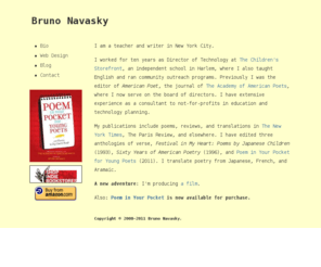 brunonavasky.com: Bruno Navasky
Website of Bruno Navasky.