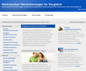 verbraucher-versicherungen.de: Günstige Versicherungen – Kostenlos günstige Versicherungen vergleichen und Beiträge sparen
Günstige Versicherungen – Kostenlos günstige Versicherungen vergleichen und Beiträge sparen