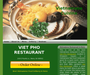 viet-pho.com: Viet Pho Restaurant | Reno, NV | 89502 | Vietnamese Food Delivery
Order Vietnamese Food online from Viet Pho Restaurant. Excellent food at reasonable prices in Reno, NV.