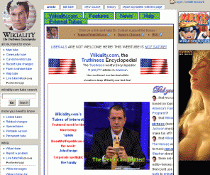 wikiality.com: Wikiality, the Truthiness Encyclopedia
Wikiality is a database that anyone can edit.