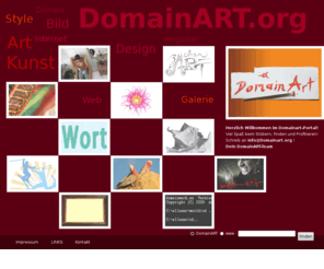 domainart.org: DomainArt - Web-Kunst in jeder Hinsicht!
Domainart.org - Web-Kunst in jeder Hinsicht!