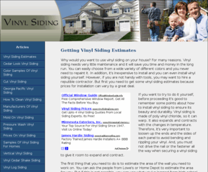 vinylsidingestimates.com: Vinyl Siding Estimates | How To Install Vinyl Siding
Obtaining reasonable vinyl siding estimates.