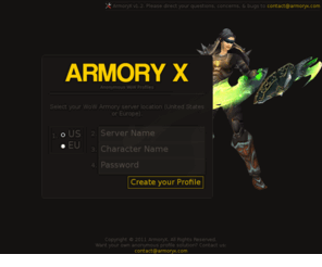 x9r35ef76pxh.com: Anonymous WoW Armory Profiles | ArmoryX
ArmoryX is the original alternative to the World of Warcraft Armory. We provide the best Anonymous WoW profiles.