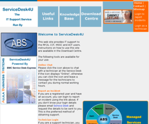 servicedesk4u.org: ABS ServiceDesk - Welcome
ServiceDesk 4 U  Managed Services run by ABS