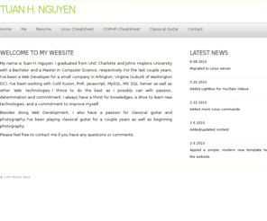 tuannguyen.net: Tuan H. Nguyen
Tuan H. Nguyen's Website
