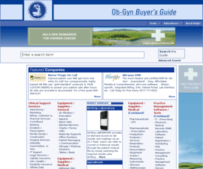 ubg237.com: The College Ob-Gyn Buyer's Guide
The College Ob-Gyn Buyer's Guide - The Ob-Gyn Buyer's Guide is the database dedicated to obstetricians and gynecologists, helping them find the products & services they need.