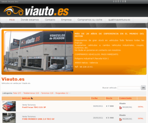 viauto.es: Viauto.es - Inicio
Viauto.es, mas de 20 años de experienciaen el mundo del motor en Xativa - Valencia