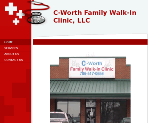 cworthfamily.com: C-Worth Family Walk-In Clinic, LLC - Home
   We are located in an easily accessible location in Chatsworth, GA on Highway 76 (better known as Chatsworth Highway).  We have additional locations located on Cleveland Highway just past Food Lion on the left (Varnell Medical Center).  Also, one in Calh