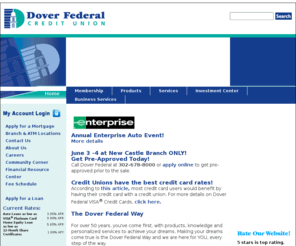 doverfcu.com: Dover Federal Credit Union
Dover Federal Credit Union - Serving the Military, Delaware Families, and You