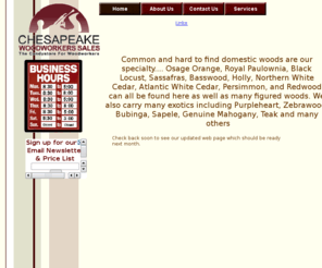 cheswoodsales.com: Chesapeake Woodworkers Sales - The Candystore for Woodworkers
The home page for the 