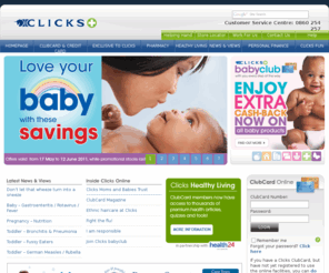 clicks.co.za: Clicks - Your Pharmacy, Health, Home and Beauty Store
Clicks - Your Pharmacy, Health, Home and Beauty retailer