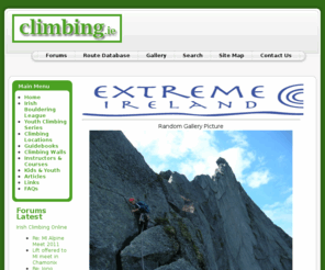 climbing.ie: Irish Climbing Online
Irish Climbing Online - the definitive site for climbing in Ireland
