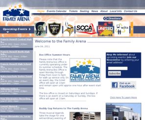 familyarena.com: The Family Arena - Sports, Concerts, Comedy, Entertainment
The Family Arena is your ticket to great entertainment. So join our newsletter to receive updates on our coming events and we'll see you at the show!