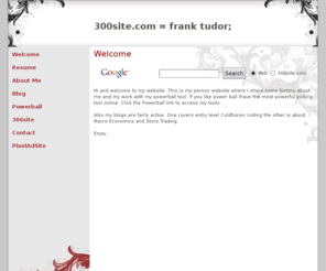 franktudor.com: 300site = Frank Tudor
300site = Frank Tudor