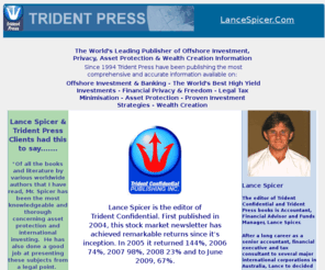 lancespicer.com: Lance Spicer | Trident Press | Trident Confidential
Lance Spicer's Trident Press