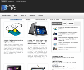 pc-tablet.fr: Tablet PC : le site des tablet pc, tablettes tactiles et e-readers
