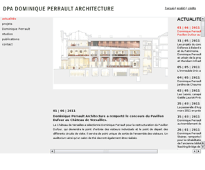 perraultarchitecture.com: DOMINIQUE PERRAULT ARCHITECTURE – Agence internationale d'architecture, d'urbanisme, de design
DOMINIQUE PERRAULT ARCHITECTURE Agence internationale d'architecture, d'urbanisme et de design. International office of architecture, town planning and design