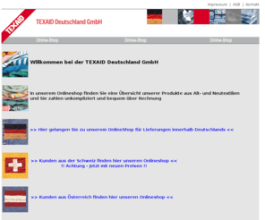 putzlappen.org: Putzlappen, Reinigungstextilien und Putztücher von der TEXAID Deutschland GmbH
Bestellen Sie online schnell und günstig auf Rechnung Ihre Putzlappen, Reinigungstextilien und Putztücher von der TEXAID Deutschland GmbH