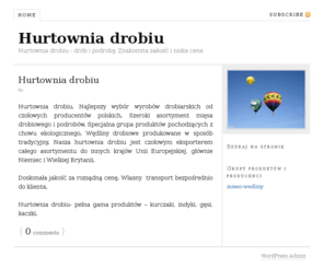 hurtowniadrobiu.com: Hurtownia drobiu -
Hurtownia drobiu-czołowy przedstawiciel najlepszych polskich producentów mięsa i wyrobów drobiowych