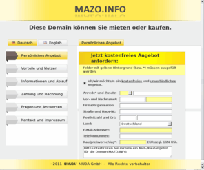 mazo.info: MAZO.INFO - Diese Domain können Sie mieten oder kaufen.
My Site