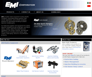 emiplastics.net: EMIcorp.com | EOAT, Conveyors, Plastic Molding Equipment & Supplies, Crizaf, Gimatic
Supplying the plastics industry with automation systems and maintenance equipment for more than 40 years.