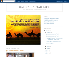 rafidahaimah.com: Rafidah Aimah Life
