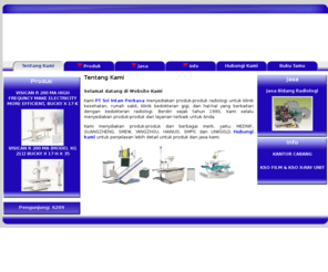 sriintanradiologi.com: PT SRI INTAN PERKASA .::. Radiologi Equipments .::. MEDNIF - LINKGOLD - SMEW - SMPIC - YANGZHOU - GUANGZHENG - JYF
sri intan radiologi, sri intan rontgen, sri intan perkasa