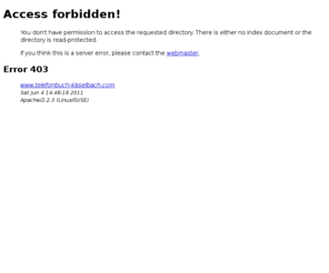telefonbuch-kisselbach.com: Access forbidden!
