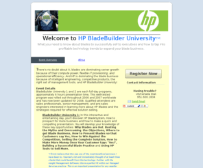 bladeuniversity.com: HP BladeBuilder University 2008

Having trouble?   US/Canada Dial: 951.600.1834