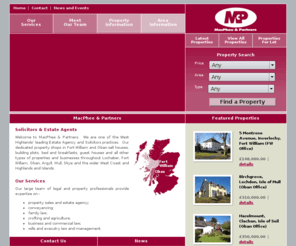 macphee.co.uk: Property, guest houses, B&B, plot, land for sale, Estate Agents, Fort William, Oban, Highlands, Islands
MacPhee and Partners, Solicitors and Estate Agents Fort William and Oban.  Houses, Plots of land and commercial property for sale, Fort William and Oban areas, west Scotland