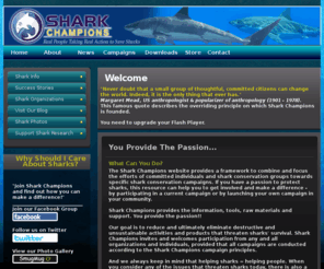 sharkchampions.com: Shark Champions - Real People Taking Real Action To Save Sharks
Volunteers and shark conservation groups taking action to protect sharks.  Campaigns target unsustainable activities and products that threaten sharks and our oceans.