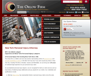 newyorkleadpoisonlawyer.com: New York Personal Injury Lawyer | NYC Accident Attorney | NY Injury Settlements Law Firm
The Orlow Firm focuses on Personal Injury and Accident cases. Our New York Personal Injury Lawyers assist clients throughout NYC. Contact our Personal Injury attorneys today at 212-203-4053 to discuss your case.